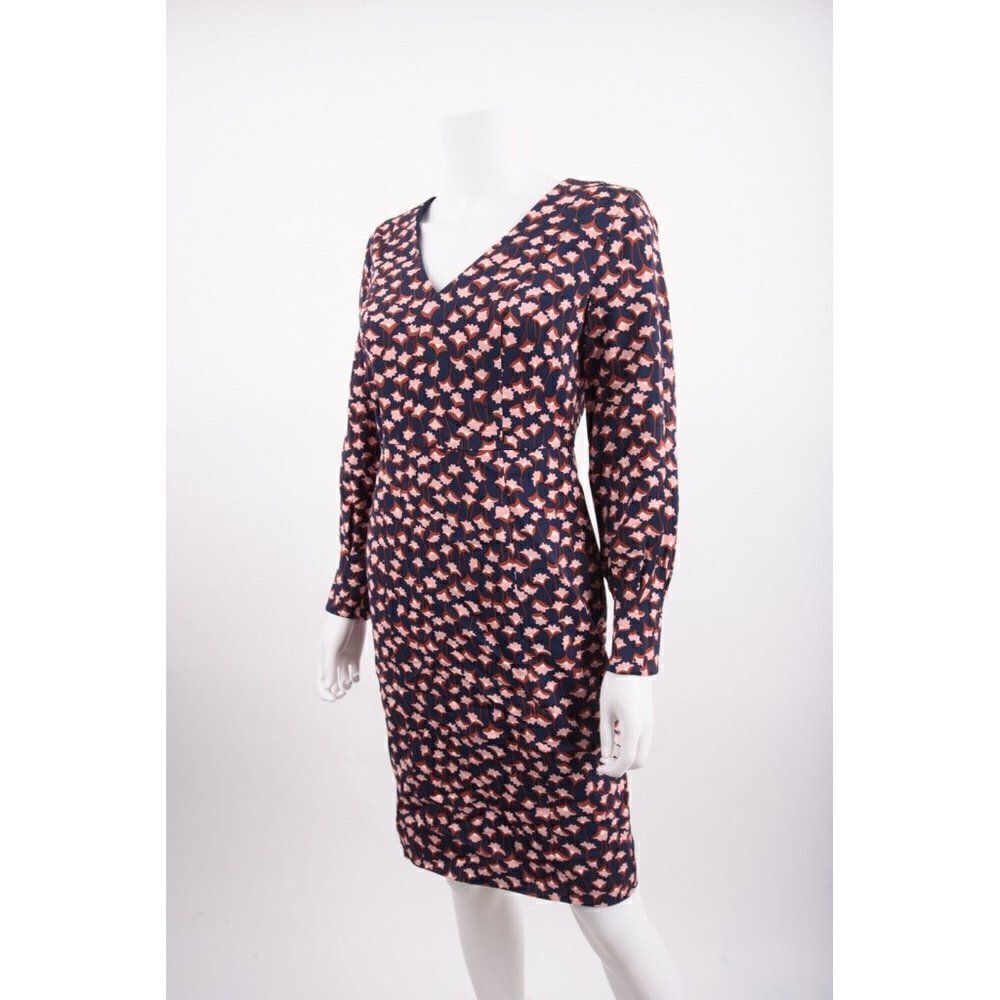 Boden Womens Hannah Pencil Sheath Dress UK 8P US 4P Petite Navy Pink Floral NWT - Picture 4 of 6